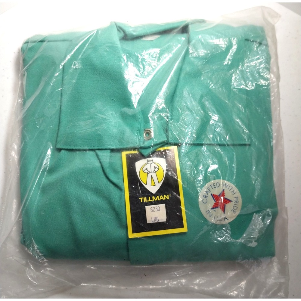 NIP Tillman 6230 LRG Flame Resist Cotton Welding Jacket Sz Large Crafted in USA